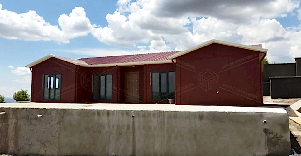 130m² Prefabrik Ev Binası 