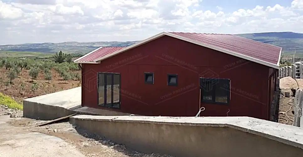 130m² Prefabrik Ev Binası 