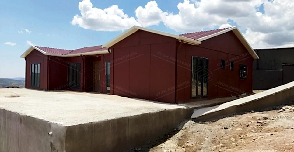 130m² Prefabrik Ev Binası 