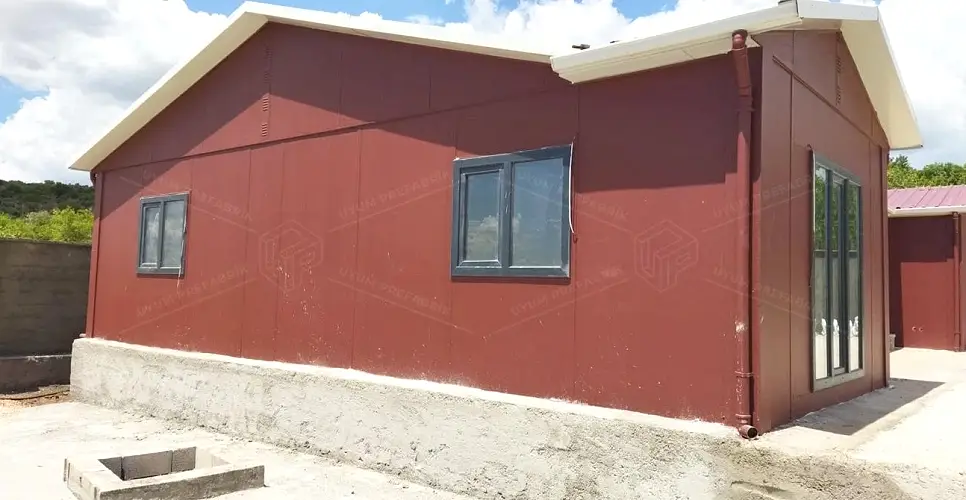 130m² Prefabrik Ev Binası 