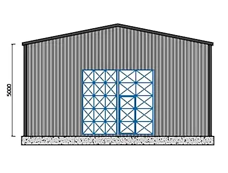 150m² Çelik Hangar Binası 