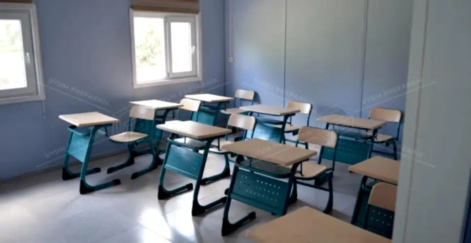 203m² Prefabrik Okul Binası 