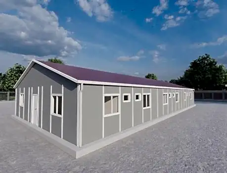 232m² Prefabrik Yatakhane Binası (Wc-Duş Ayrı)