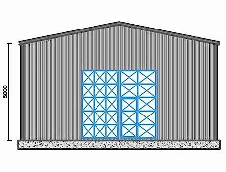 300m² Çelik Hangar Binası 