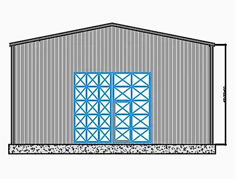 400m² Çelik Hangar Binası 