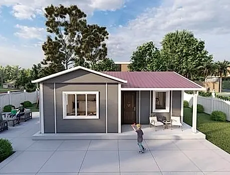 40m² Kadırga Tek Katlı Prefabrik Ev 