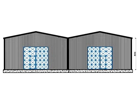 500m² Çelik Hangar Binası 