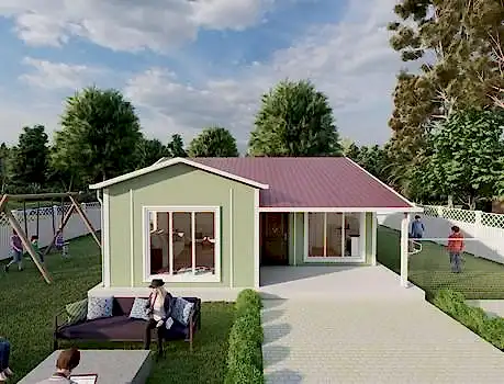 68m² Antakya Single Storey Prefabricated House