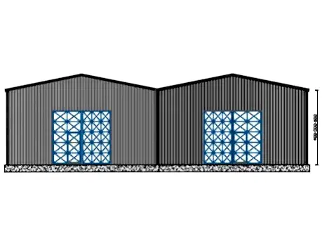 800m² Çelik Hangar Binası 