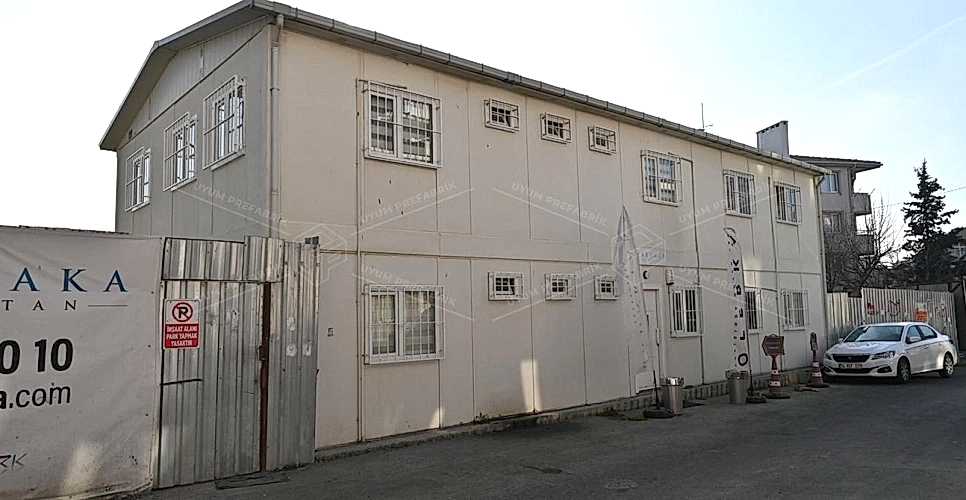 İki Katlı Prefabrik Ofis Binası 