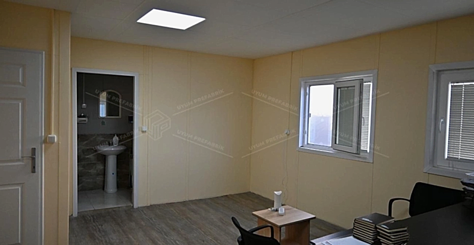 İki Katlı Prefabrik Ofis Binası 