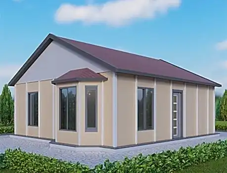 UP200 Selemen 64m² Tek Katlı Çelik Ev 