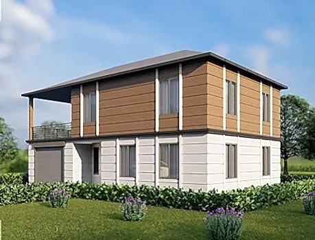 UP209 KÜMBET 205m² Çift Katlı Çelik Ev